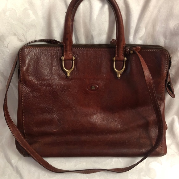 The Bridge Handbags - The Bridge Brown Leather Briefcase Made in Italy